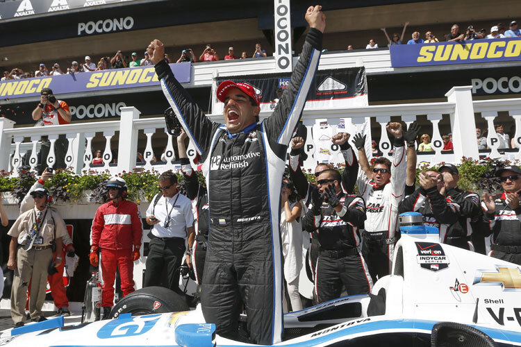 Juan Pablo Montoya gewann nach 14 Jahren wieder ein IndyCar-Rennen