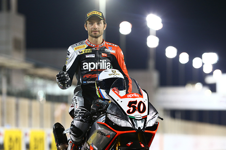 Sylvain Guintoli wurde 2014 auf Aprilia Weltmeister