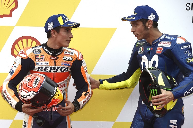 Marc Márquez und Valentino Rossi