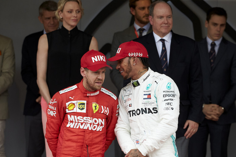 Sebastian Vettel und Lewis Hamilton