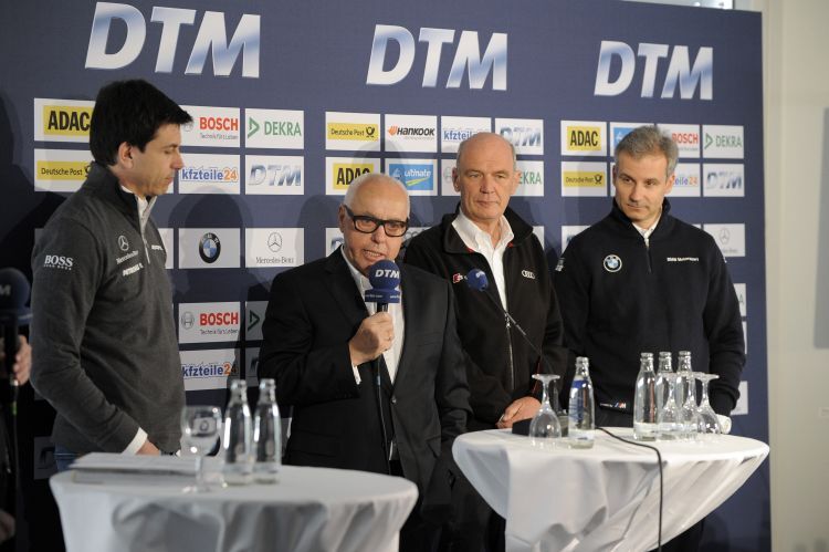 Toto Wolff, Hans Werner Aufrecht, Dr. Wolfgang Ullrich und Jens Marquardt