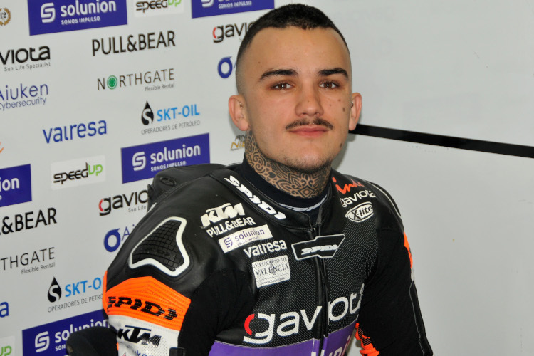 Moto2-Rookie Aron Canet (20)