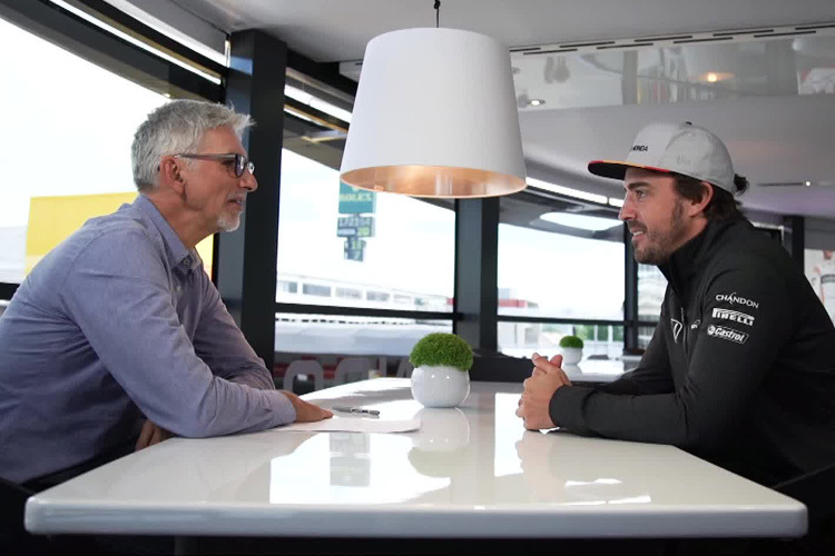Damon Hill und Fernando Alonso
