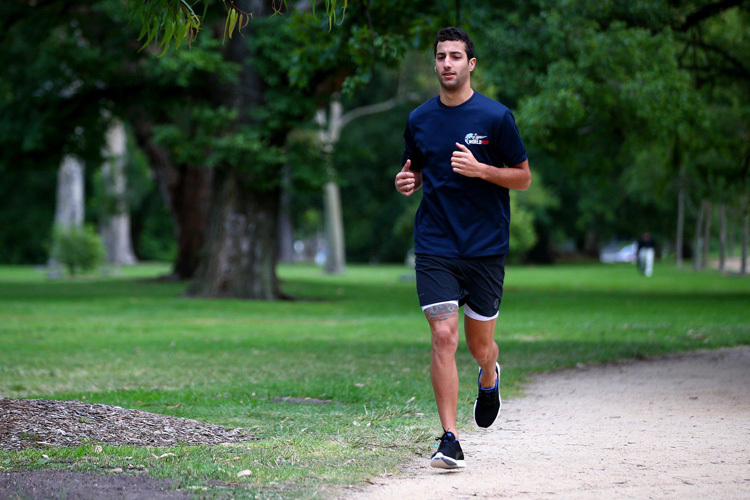 Daniel Ricciardo am Trainieren