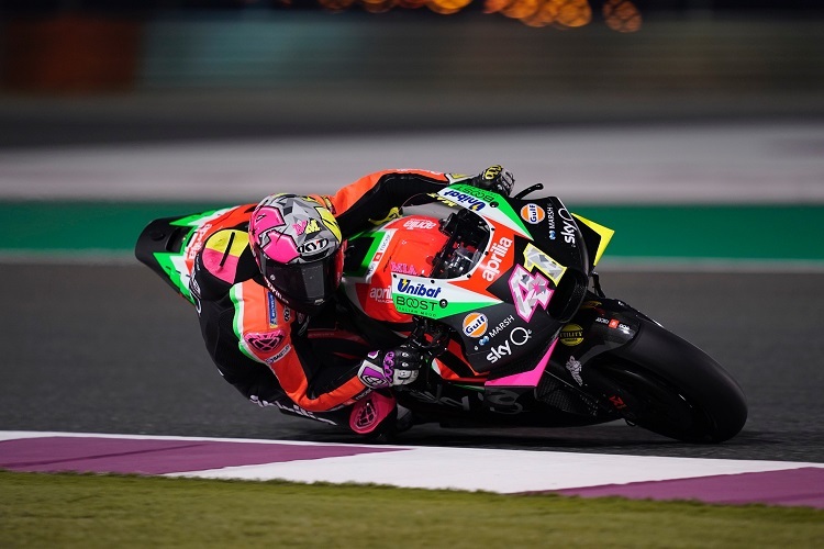 Aleix Espargaró schaffte es mit seiner Aprilia auf Platz 6