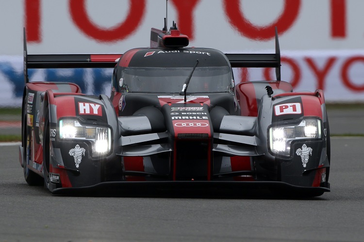 Das Sieger-Fahrzeug aus Silverstone: Der Audi R18 von Marcel Fässler, André Lotterer und Benoît Tréluyer