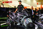Superbike-Weltmeister Jonathan Rea mir der ZX-10RR in Köln