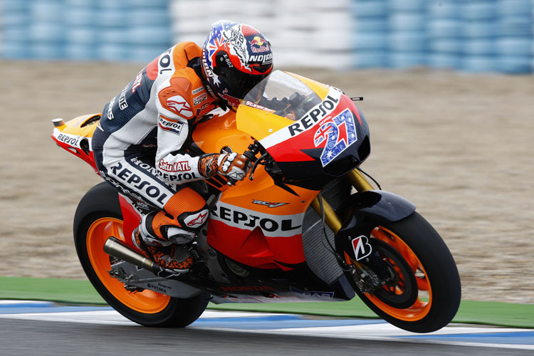 Casey Stoner auf der Honda für die 1000er Ära