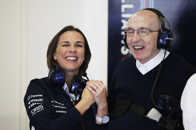 Claire Williams mit ihrem Vater Frank