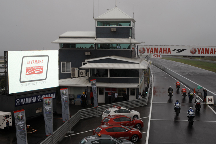 Phillip Island präsentiert sich Grau in Grau