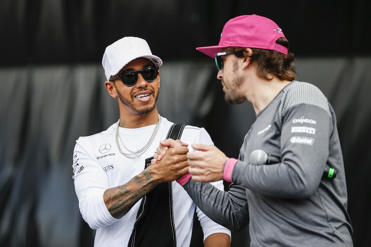 Lewis Hamilton und Fernando Alonso