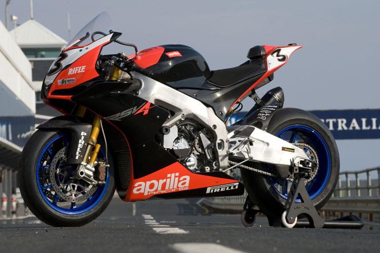 Die Aprilia RSV4 von Max Biaggi aus 2009