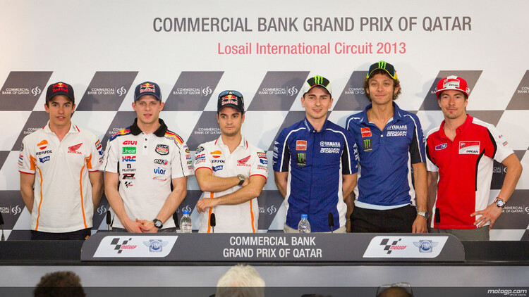 Márquez, Bradl, Pedrosa, Lorenzo, Rossi, Hayden