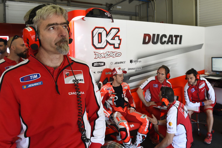 Gigi Dall’Igna (li.) zieht bei Ducati die Fäden