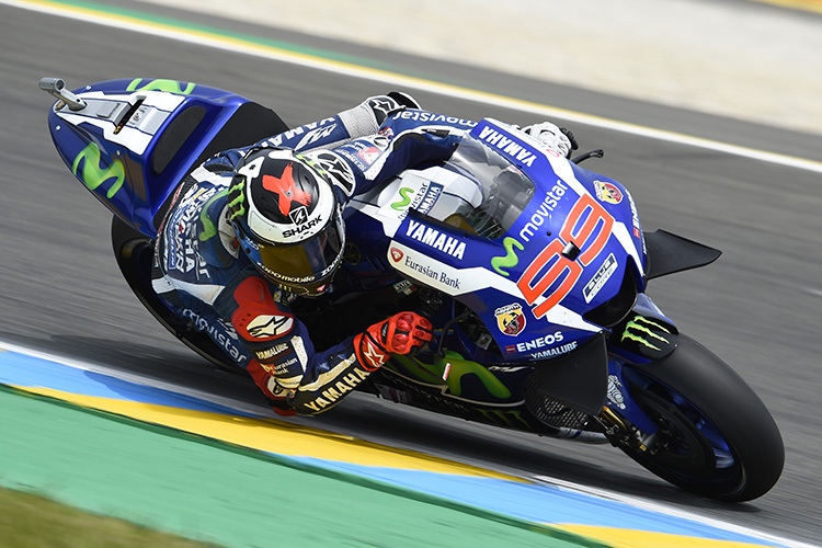 In Le Mans sicherte Jorge Lorenzo mit großem Vorsprung die Pole