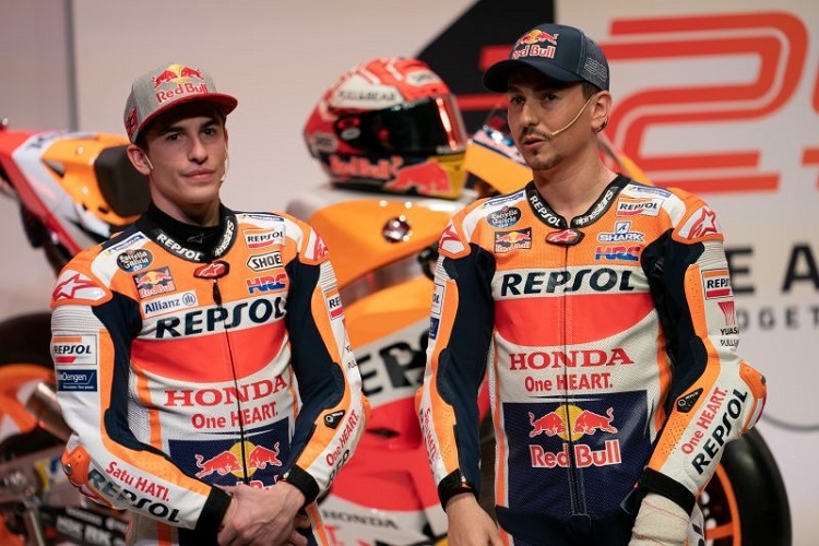 Marc Márquez und Jorge Lorenzo bei der offiziellen Repsol-Honda-Teampräsentation