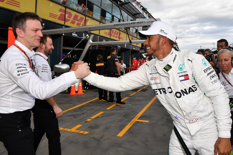 James Allison und Lewis Hamilton