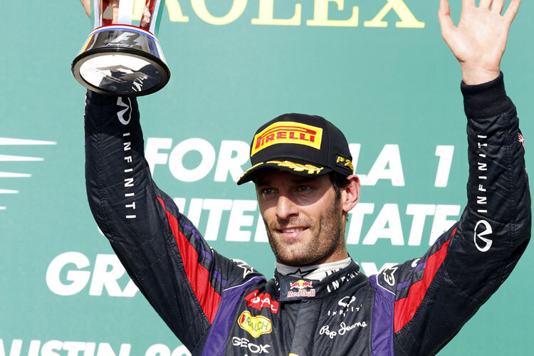 In Austin stand Mark Webber als Dritter auf dem Podium