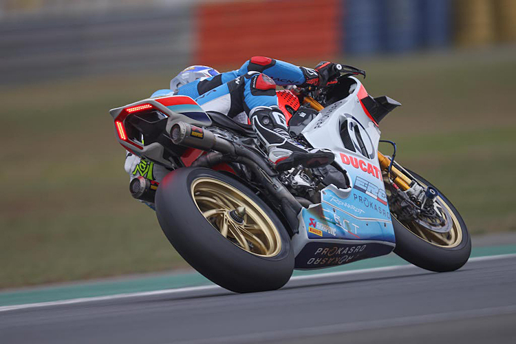 Lorenzo Zanetti beim Vortest für das 24-Stunden-Rennen in Le Mans