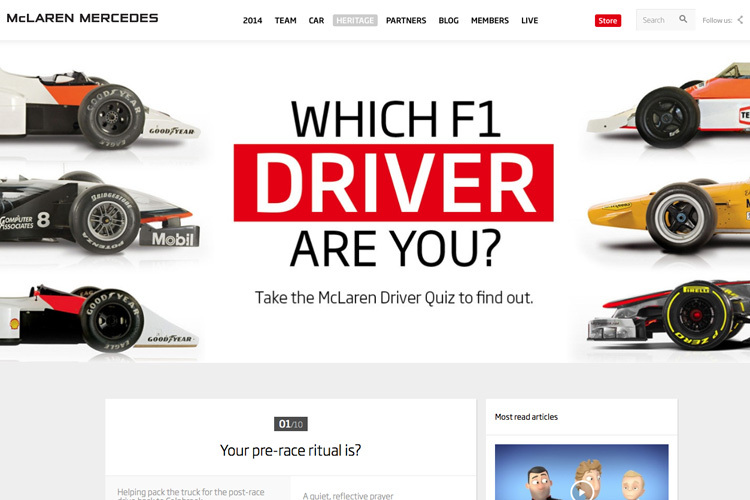 Machen Sie den Test: Welcher McLaren-Fahrer sind Sie?