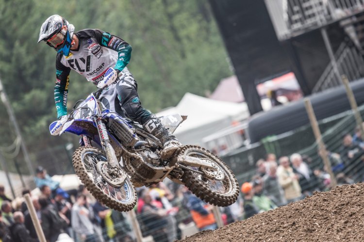 Arnaud Tonus steigerte sich in Trentino zum ersten Mal aufs MXGP-Podium