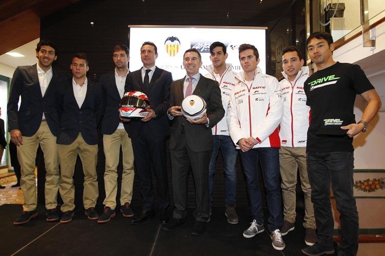 Das grosse Zusammentreffen des Valencia CF mit dem Aspar-Team