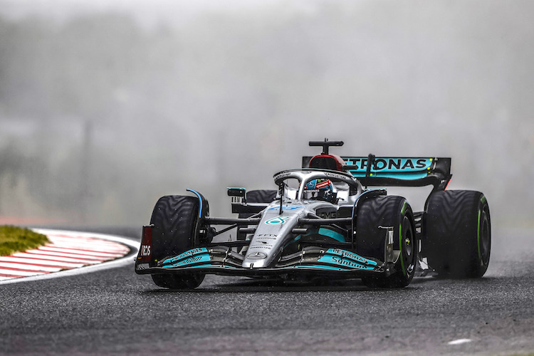 George Russell im Mercedes
