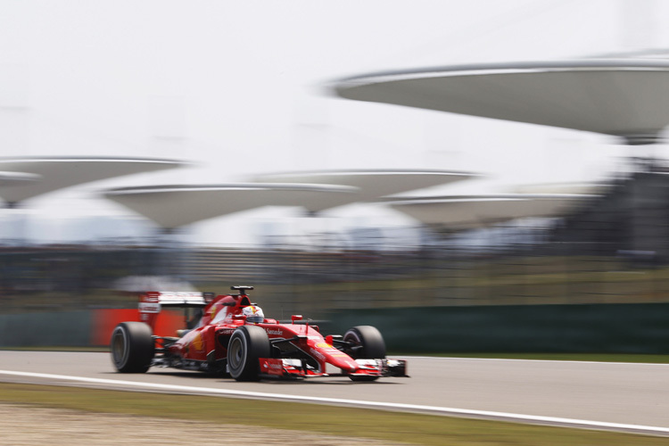 Sebastian Vettel in Shanghai