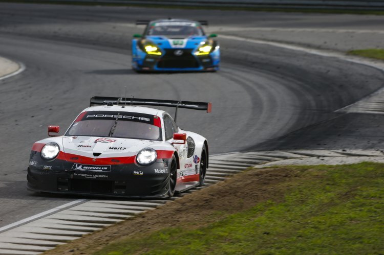 Für den Porsche 911 RSR von Laurens Vanthoor/Earl Bamber reichte es nur zu Platz drei