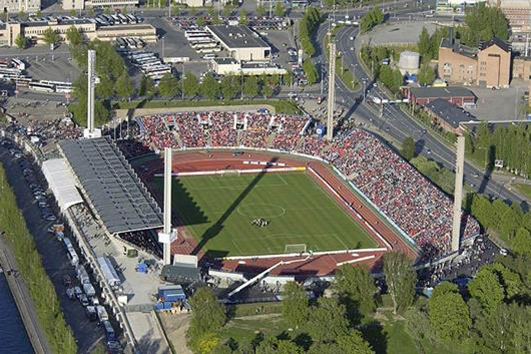 Im Ratina Stadion in Tampere spielten schon Bon Jovi und die Red Hot Chilli Peppers