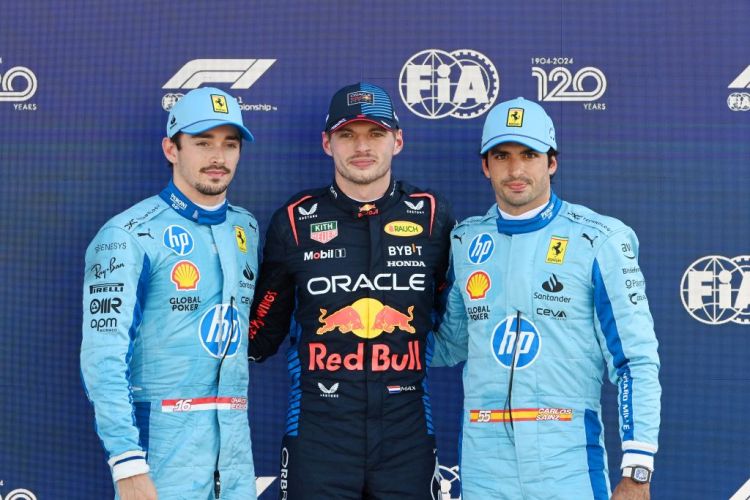 Qualifying - Charles Leclerc, Max Verstappen & Carlos Sainz
