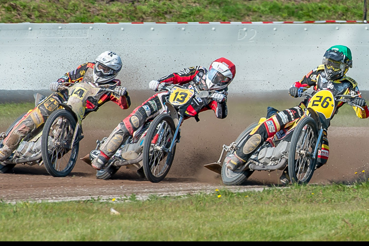 Drei deutsche Top-Piloten (v.l.) Martin Smolinski, Michael Härtel und Lukas Fienhage