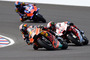 Johann Zarco (5) auf der KTM im Rennen vor Bagnaia und Syahrin