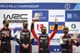 Sébastien Ogier und Julien Ingrassia auf dem Pode4st