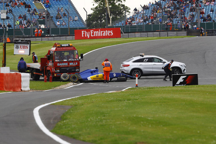 Sauber-Pilot Marcus Ericsson sorgte für eine Zwangspause