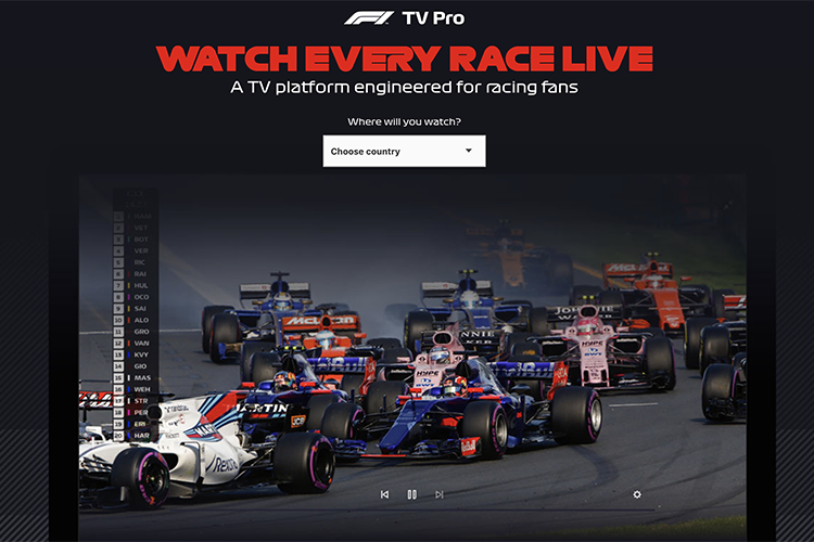 So wirbt die Formel 1 für den Live-Stream