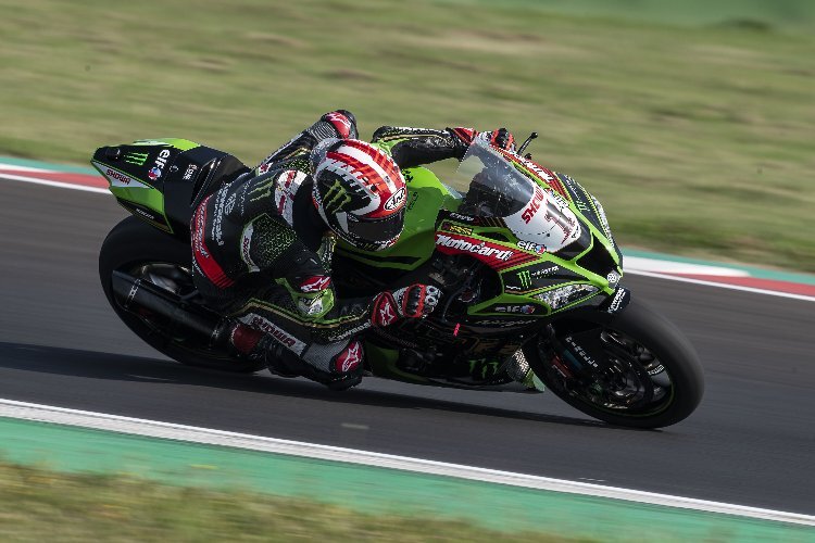 Jonathan Rea fuhr nach dem Sturz weiter flotte Runden