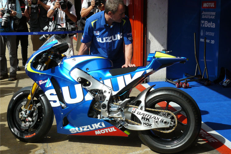 Erstmals in Europa: Der MotoGP-Prototyp von Suzuki