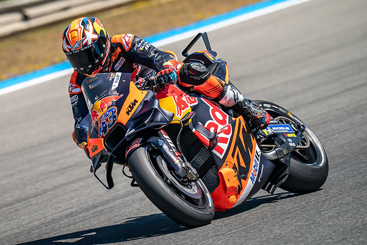 Jack Miller auf der Red Bull-KTM beim Montag-Test