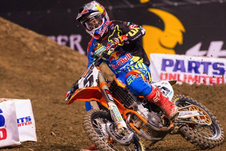 Ryan Dungey erreichte Rang 2 in Anaheim