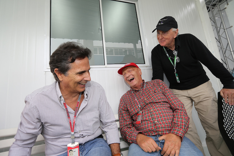 Interlagos 2012: John hat einen staubtrockenen Witz erzählt, Piquet und Lauda kugeln sich