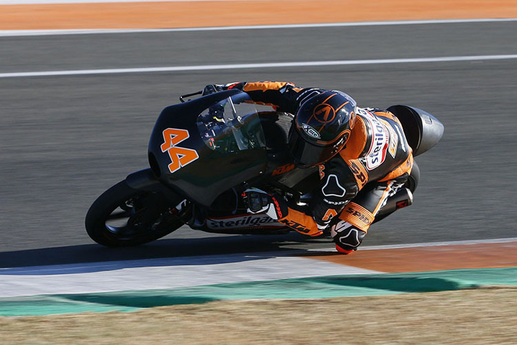 KTM-Neuling Aron Canet in Valencia