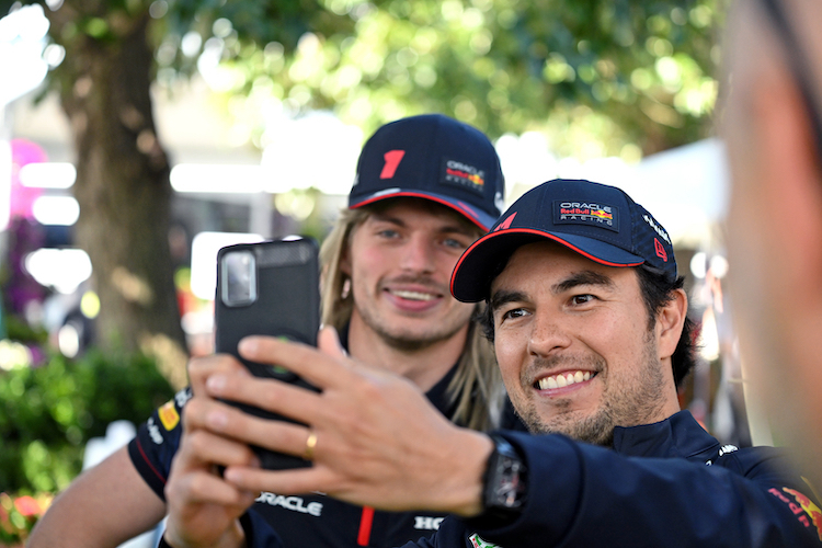 Max Verstappen und Sergio Pérez