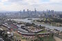 Blick in den Albert Park von Melbourne