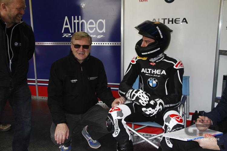 Althea BMW: Jan Witteveen mit Markus Reiterberger