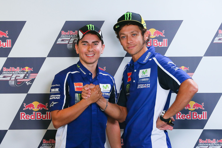 Jorge Lorenzo und Valentino Rossi