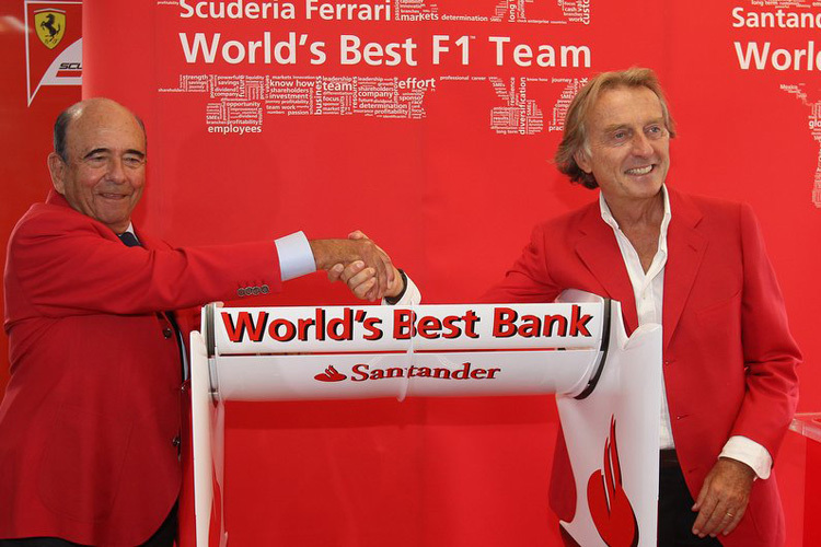 Emilio Botin mit Luca Montezemolo