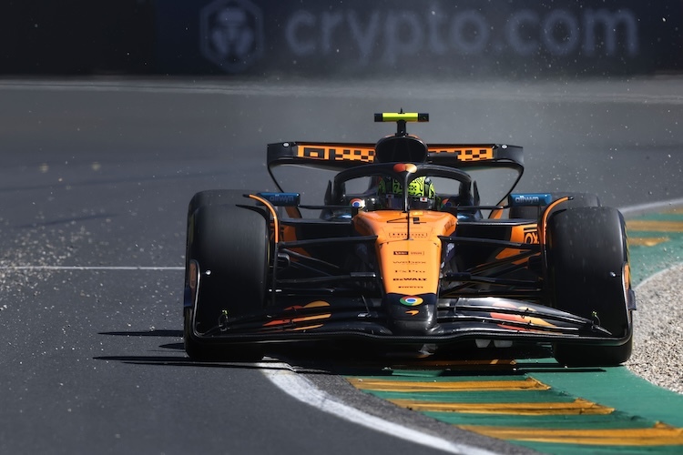 Lando Norris blieb am Ende des ersten freien Trainings in Melbourne der Schnellste