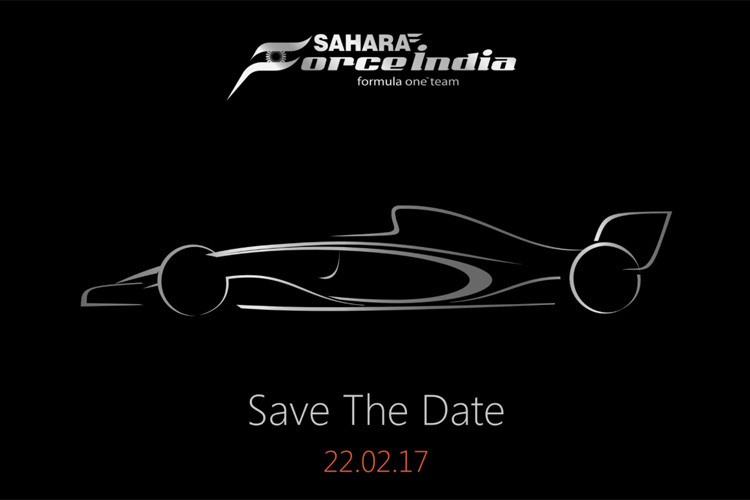Force India stellt das neue Auto am 22. Februar vor