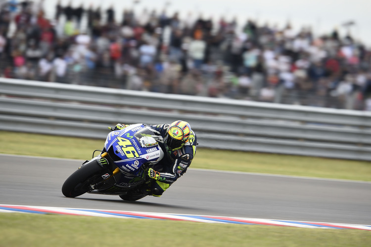 Valentino Rossi am Freitag in Argentinien